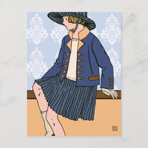 Caitlin en Azul - Tarjetas Postales