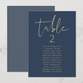 CAITLIN Tarjeta de asiento de la Marina moderna y 