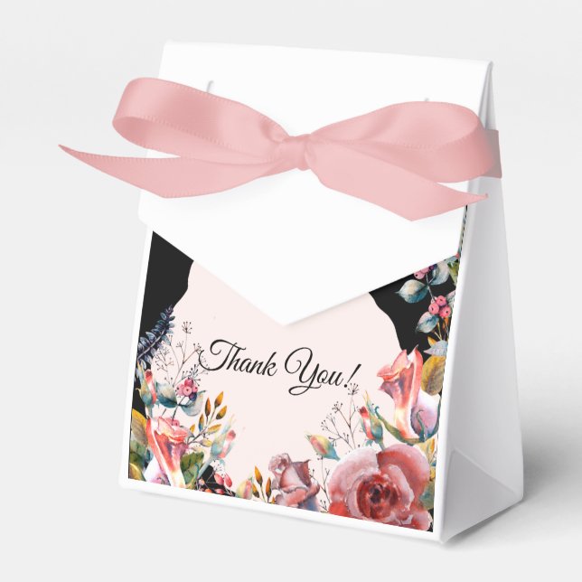 Caja afroamericana de favores para novias (Front Side)