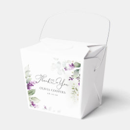 Caja Baby Shower Favorito de Lavender Purple Green
