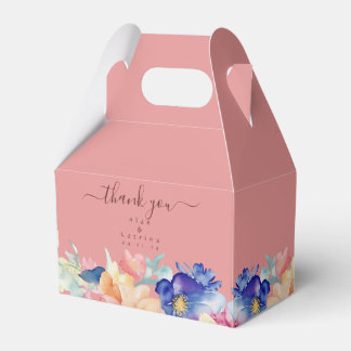 Caja con forma de Gable para regalos de boda con f
