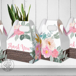 Caja con forma de Gable para regalos de fiesta flo