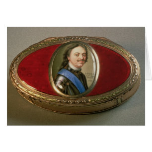 Caja de acritud con miniatura de retrato de Peter