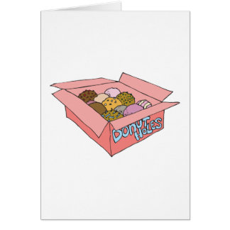 caja de agujeros de donut