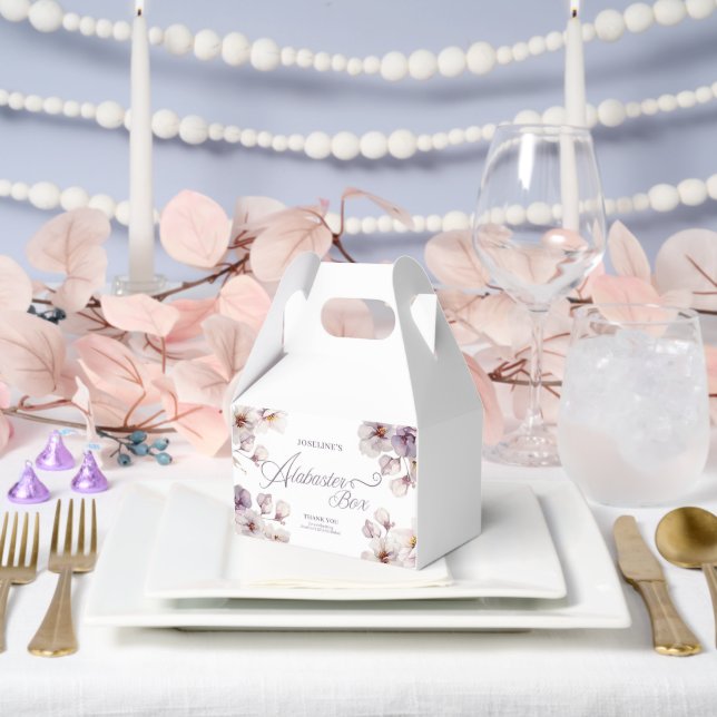 Caja de alabastro Caja de Favor de Cumpleaños (Boda)