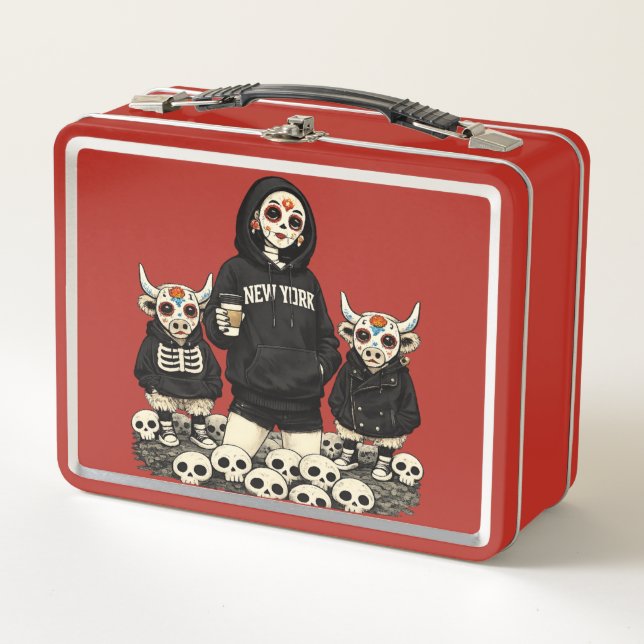 Caja de almuerzo Calavera Coo - Tripulación Coo Tr (Anverso)