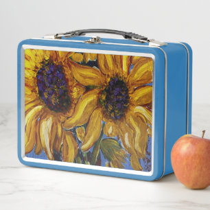 Caja de almuerzo con girasol