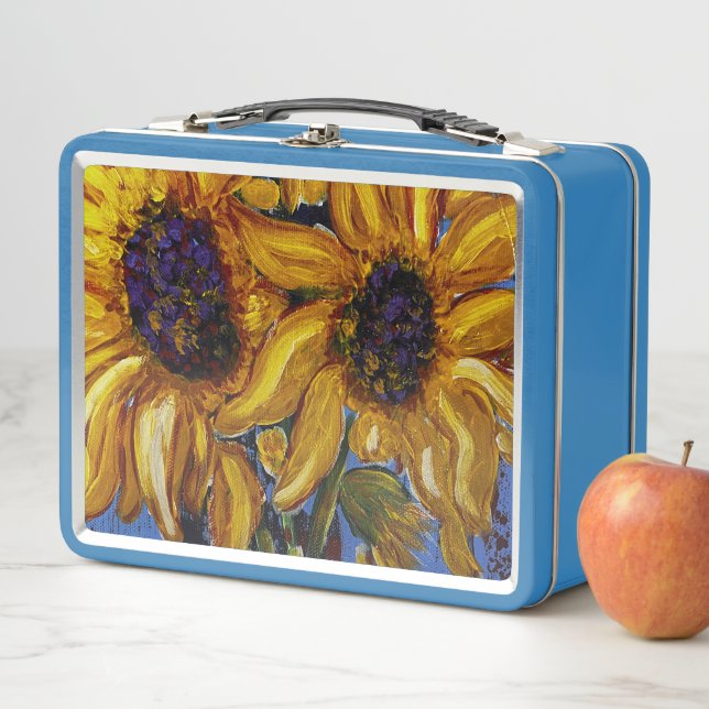 Caja de almuerzo con girasol (In situ)