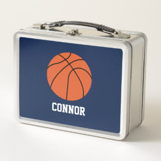 Caja de almuerzo con temas de baloncesto