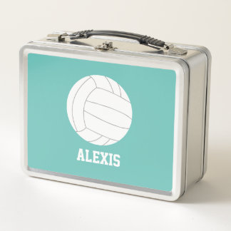 Caja de almuerzo con temas de voleibol de Guay
