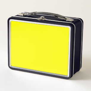 Caja de almuerzo de color amarillo dorado y solead