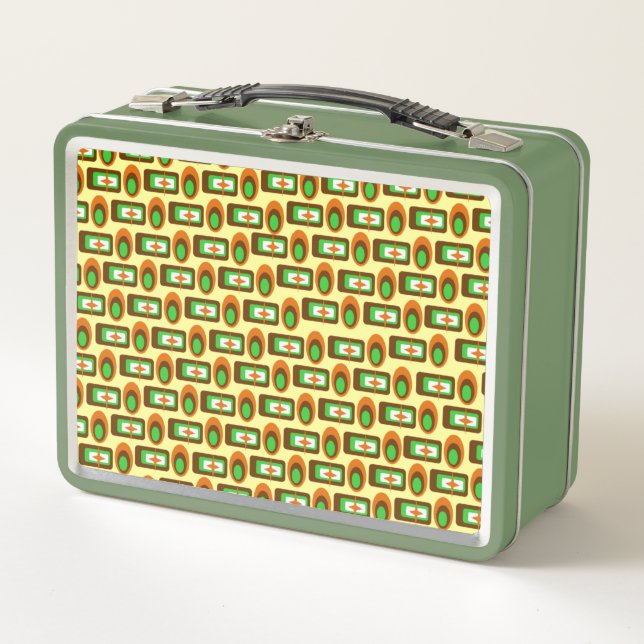 Caja de almuerzo de formas retro (Anverso)