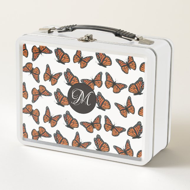 Caja de almuerzo de mariposas monarca (Anverso)