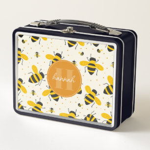 Caja de Almuerzo de Metal Abejas Caprichosas