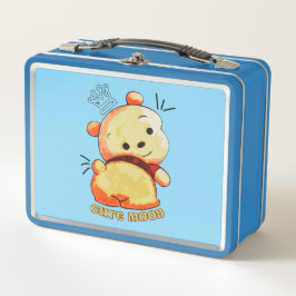 Caja de almuerzo de metal de oso de dibujos animad