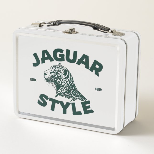 Caja de almuerzo de metal Jaguar (Anverso)