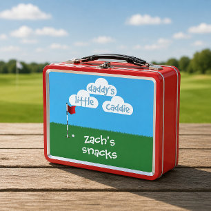 Caja de almuerzo de metal para Cartoon Golf Daddy'