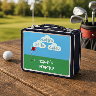 Caja de almuerzo de metal para Cartoon Golf Daddy'