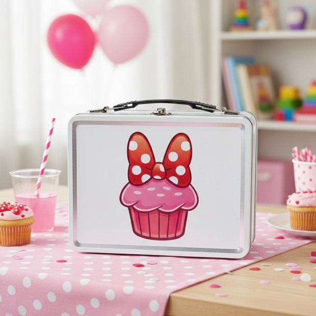 Caja de Almuerzo de Metal para Cupcake (Subido por el creador)