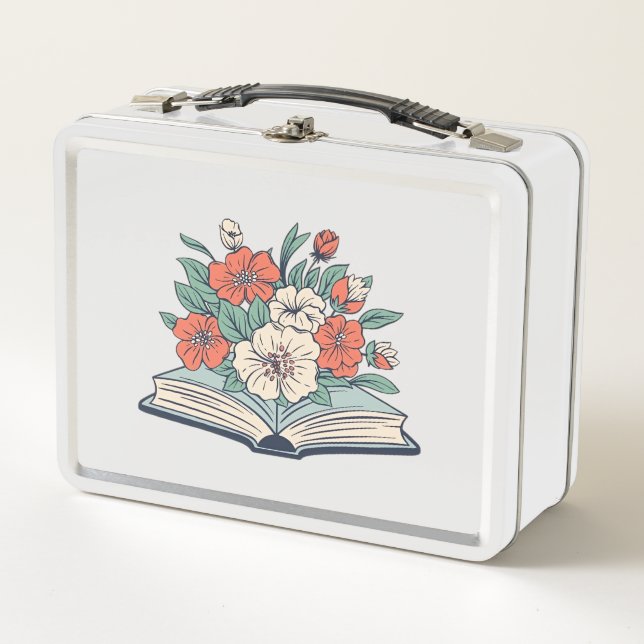 Caja de almuerzo de metal para libros (Anverso)