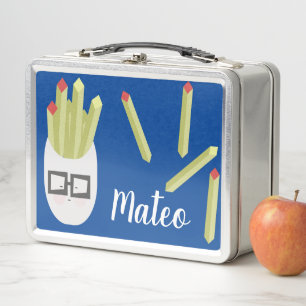 Caja de Almuerzo de Metal para Niños Funny Fries