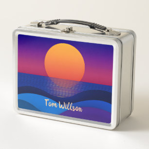 Caja de almuerzo de metal personalizada con horizo