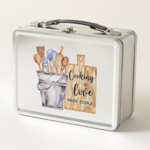 Caja de almuerzo de metal personalizada con logoti