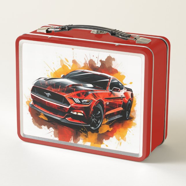 Caja de almuerzo de Muscle Car (Reverso)