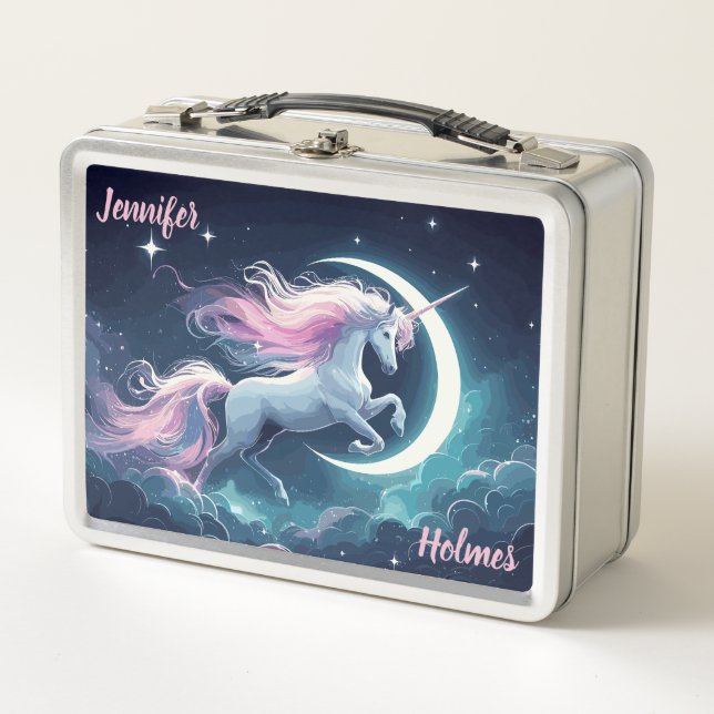 Caja de almuerzo de Unicornios Mágicos (Anverso)