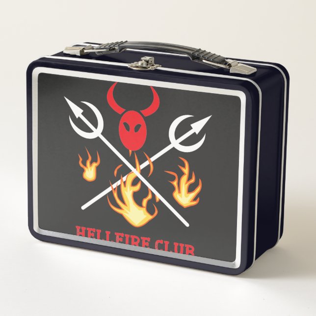 Caja de almuerzo del Rótulo Hellfire Club (Anverso)