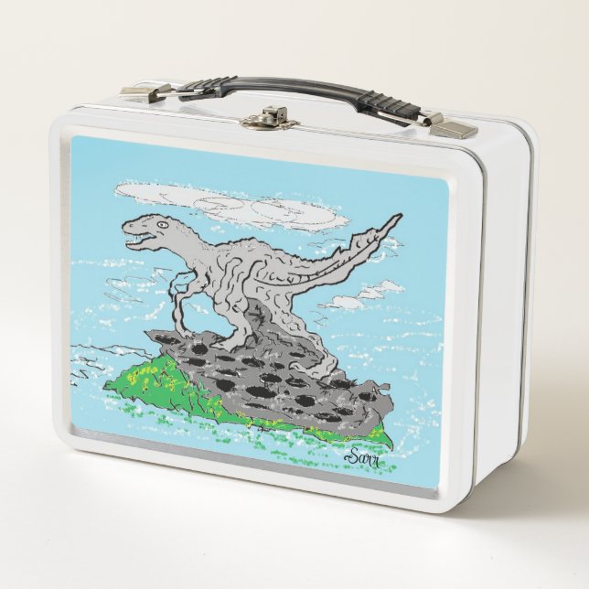 Caja de almuerzo : Dinosaurio tirannosauro (Anverso)