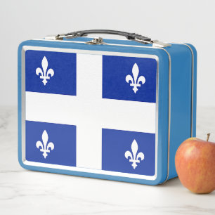 Caja de almuerzo inoxidable metalizado con bandera
