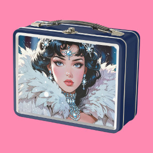 Caja de almuerzo metalizado (caja cosmética)