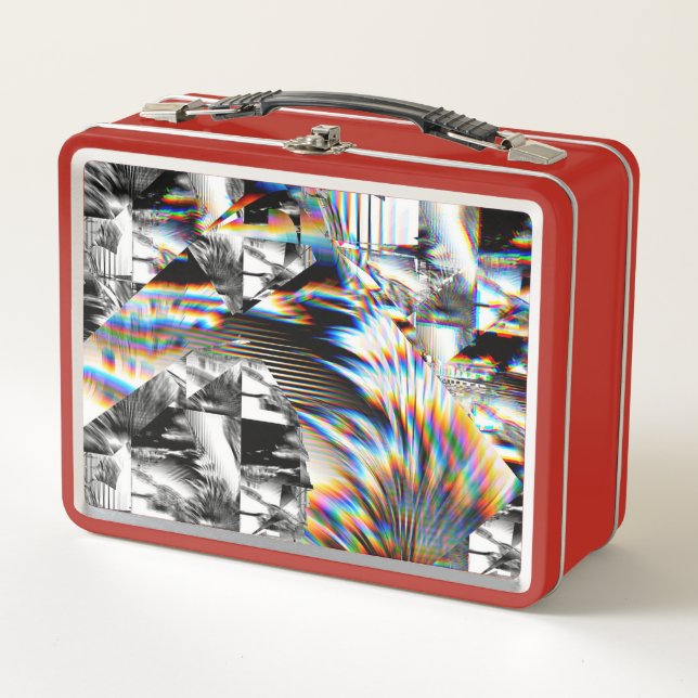 Caja de almuerzo Metalizado con ataque arco iris (Anverso)