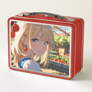 Caja de almuerzo metalizado/cosmética
