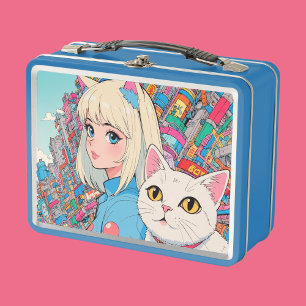 Caja de almuerzo metalizado/cosmética