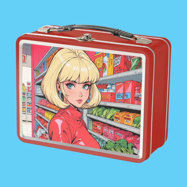 Caja de almuerzo metalizado/cosmética (Subido por el creador)