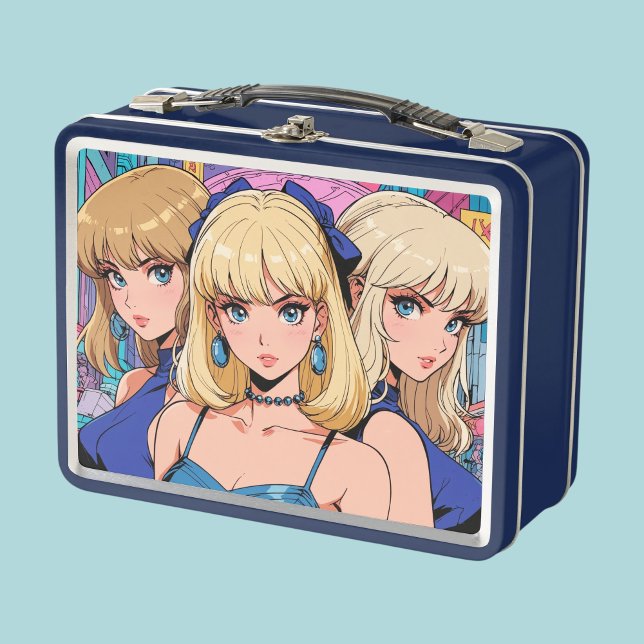 Caja de almuerzo metalizado/cosmética (Subido por el creador)