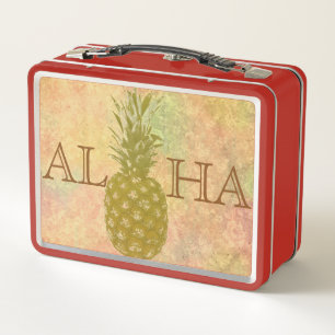 Caja de almuerzo Metalizado de piña