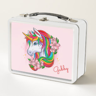 Caja de almuerzo Metalizado de Unicornio