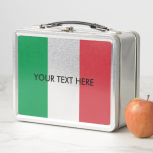 Caja de almuerzo metalizado personalizada con band