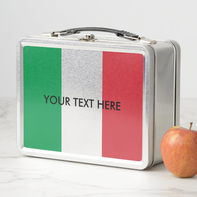 Caja de almuerzo metalizado personalizada con band (In situ)