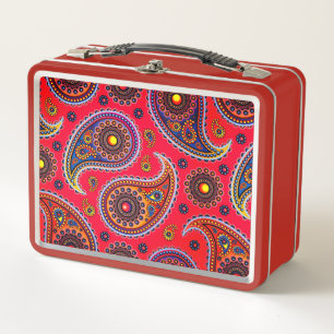 Caja de almuerzo Metalizado Trippy Hippy Retro Pai
