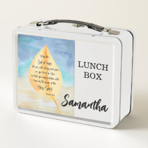 Caja de almuerzo Metalizado versátil y biblia pers