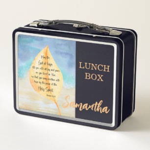 Caja de almuerzo Metalizado versátil y biblia pers