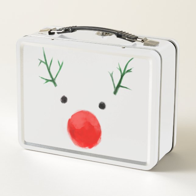 Caja de almuerzo navideña minimalista (Reverso)