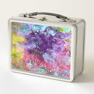 Caja de almuerzo o almacenamiento artística colori