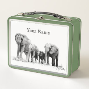 Caja de almuerzo para la familia del elefante - Re