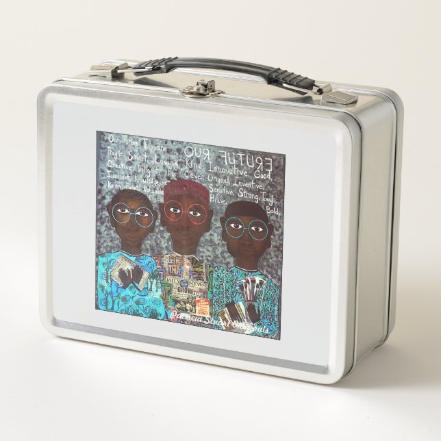 Caja de almuerzo para niños negros (Anverso)