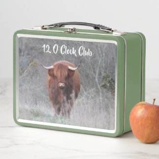 Caja de almuerzo personalizable de vaca de las Hig